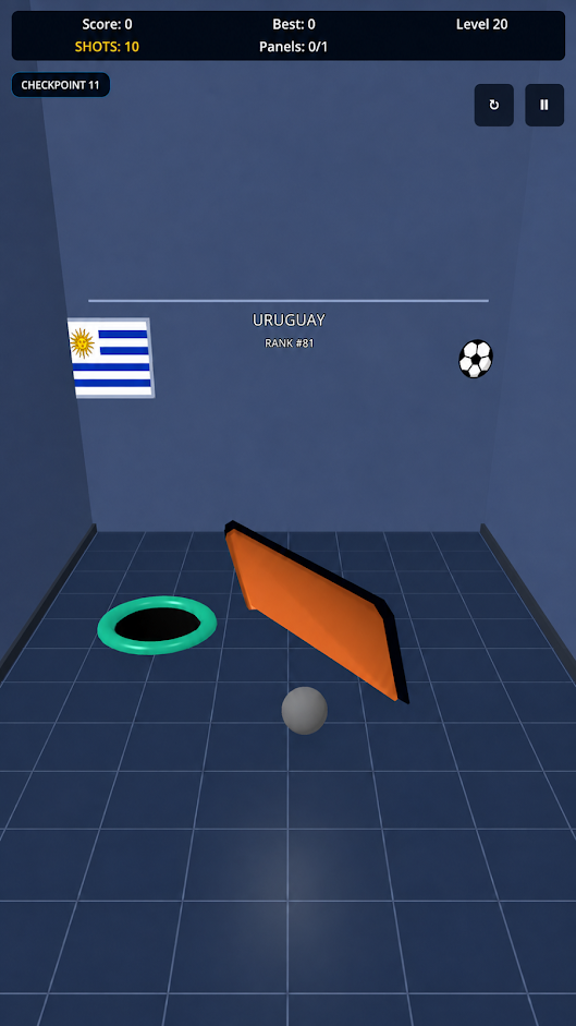OCD gameplay screenshot with physics puzzle room